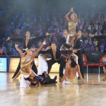 2. Platz Latein FG TSZ Aachen / TD TSC Düsseldorf Rot-Weiß Deutsche Meisterschaft der Formationen in Braunschweig am 9. November 2013 Foto: Frank Rieseberg