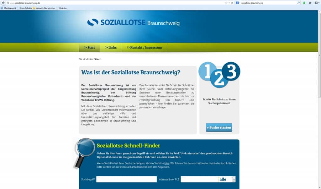 800 Einträge im „Sozial­lotsen“