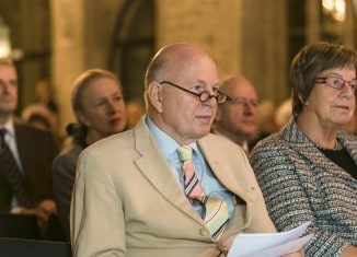 Professor Christoph Stölzl mit Braunschweigs Bürgermeisterin Friederike Harlfinger. Foto: Peter Sierigk