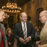 Erika und Richard Borek mit Professor Christoph Stölzl. Foto: Peter Sierigk