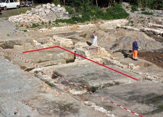 Lage der entdeckten Stadtmauerreste an der Wendenstraße. Foto: Udo Gebauhr