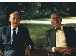 Richard Borek und Herbert Meyersfeld in Braunschweig (1991). Foto: Borek