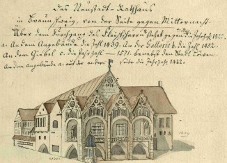 Neustadtrathaus, vor 1773 (Stadtarchiv Braunschweig)