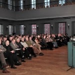 Tobias Henkel stellt den historischen Städteatlas für Braunschweig im Haus der Wissenschaft vor. Foto: Andreas Greiner-Napp