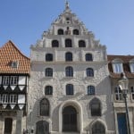Gewandhaus Westseite, Platz an der Martinikirche. Foto: Peter Sierigk