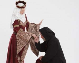 Aus der Sage: Mathilde erkennt Heinrich nach dessen Rückkehr aus Jerusalem. Foto: Heinrich-Festspiele