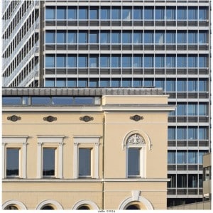 Ottmer-Bau und Hochhaus der Braunschweigischen Landessparkasse. Foto: BLSK