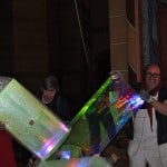 Ludger Hinse ist mit dem Stand der Installation zufrieden. Foto: Ralph-Herbert Meyer