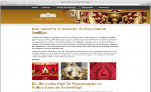 So ist eine Themenseite im Internetauftritt des Schlossmuseums gestaltet.