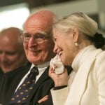 Beide hatten gut lachen: Professor Dr. Hans-Ulrich Wehler und seine Frau Renate bei der Preisverleihung des Lessing-Preises für Kritik 2014. Foto: Peter Sierigk