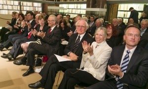 Der Historiker Professor Dr. Hans-Ulrich Wehler erntete anlässlich des Lessing-Preises für Kritik viel Beifall von den Vertretern der STIFTUNG NORD/LB • ÖFFENTLICHE, der Stadt Wolfenbüttel, der Lessing-Akademie Wolfenbüttel sowie den eingeladenen Gästen. Foto: Peter Sierigk