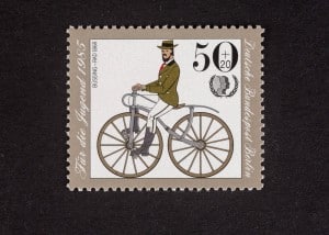 Büssing-Rad, Jugendmarke 1985, 50 + 20 Pfennig, Repro: Peter Sierigk