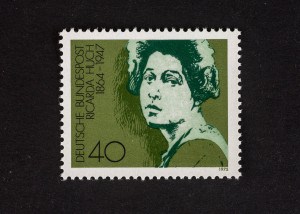 Ricarda Huch, Internationales Jahr der Frau 1975, 40 Pfennig, Repro: Peter Sierigk