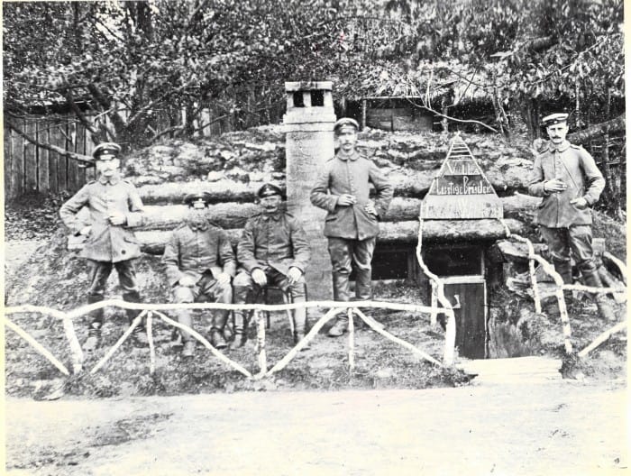 Villa lustige Brüder nannten diese Soldaten ihre Unterkunft. Foto: Archiv Ernst-Johann Zauner