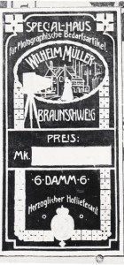 Etikett des Glasplattenkartons, in dem die Bilder von der Ostfront im 1. Weltkrieg gefunden wurde. Foto: Archiv Ernst-Johann Zauner