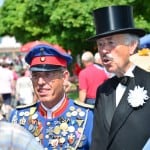 Braunschweiger Originale im Gespräch: der Deutsche Hermann und Rechen-August mit Besuchern des 12 Tages der Braunschweigischen Landschaft. Foto: Andreas Greiner-Napp