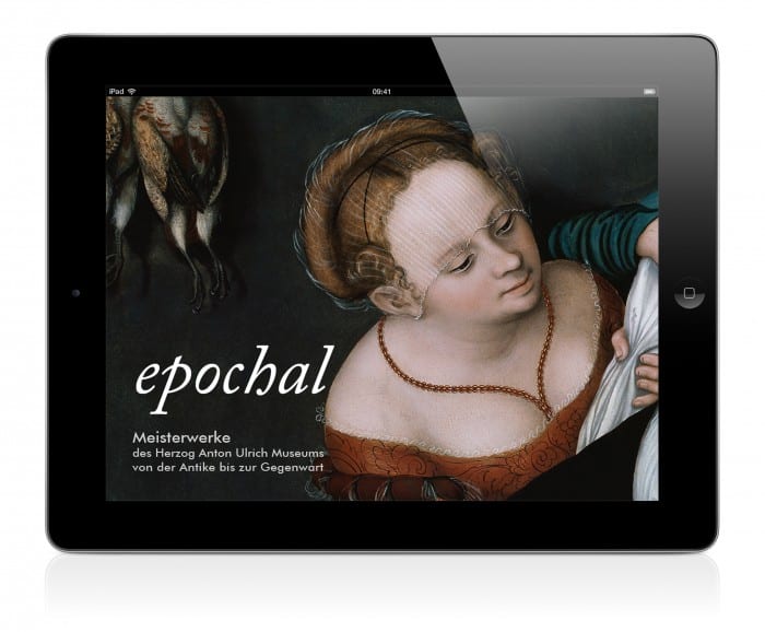 Die Startseite der App auf dem iPad. Foto: Herzog Anton Ulrich Museum