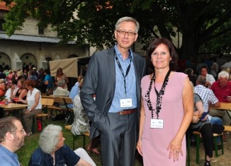 Die „Macher“ der „Sommernacht am Kaiserdom“ in Königslutter: Beatrix Barthold-Miehe und Dr. Norbert Funke. Foto: Andreas Greiner-Napp