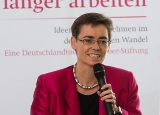 Die Journalistin Margaret Heckel referierte über die positiven Aspekte des Altwerdens. Foto: Haus der Braunschweigischen Stiftungen