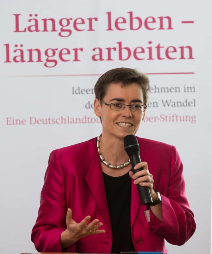 Die Journalistin Margaret Heckel referierte über die positiven Aspekte des Altwerdens. Foto: Haus der Braunschweigischen Stiftungen