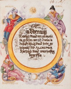 Alchemische Autoritäten, Papierhandschrift, 16. Jh. Foto: HAB