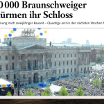 Bericht zur offiziellen Eröffnung des Schlosses. Screenshot: meyermedia