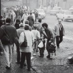In den Ortschaften an der Grenze herrschte Hochbetrieb (hier Hessen, 12. November 1989). Foto: Bernd-Uwe Meyer