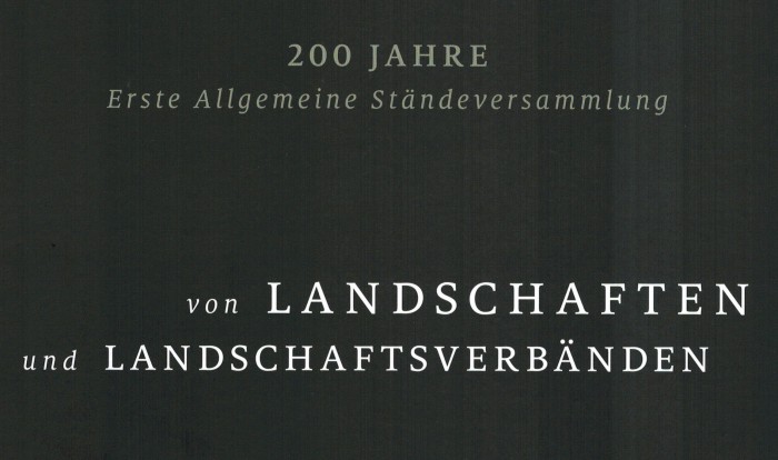 Titel der gerade erschienen Broschüre über die Landschaften und Landschaftsverbände in Niedersachsen.
