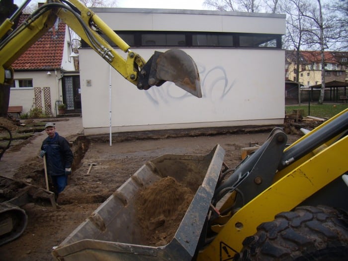 Bauarbeiten am Mütterzentrum haben begonnen. Foto: Mütterzentrum