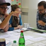 In Workshops erarbeiteten sich die professionellen freien Gruppen ihre Themen. Foto: Thomas Malorny