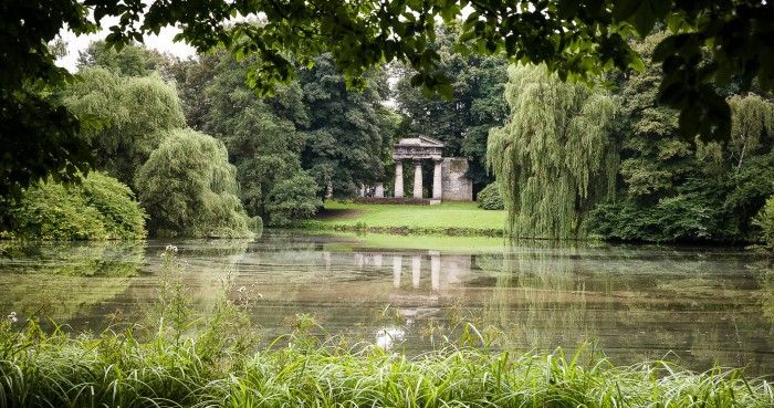 Blick über den Portikusteich in den Bürgerpark. Foto: Peter Sierigk