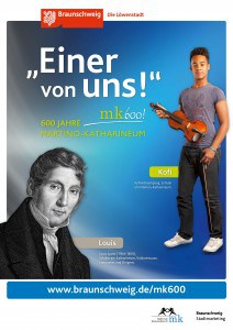 Plakat mit Louis Spohr. Copyright: „Braunschweig Stadtmarketing GmbH/Steffen und Bach