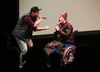 Erst vor und hinter der Kamera, dann auf der Showbühne – auch die Filmgala war sehenswert. Foto: Franz Fender für „ganz schön anders“