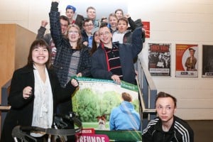 Als bester Musikclip wurde das Rap-Video „Frändz“ von Schülerinnen und Schülern der Heinrich-Böll-Förderschule in Göttingen gekürt. Foto: Franz Fender für „ganz schön anders“