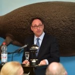 Tobias Henkel, Direktor der Stiftung Braunschweigischer Kulturbesitz, hielt den Festvortrag zur Historie des Museums. Foto: Andreas Greiner-Napp