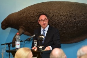 Tobias Henkel, Direktor der Stiftung Braunschweigischer Kulturbesitz, hielt den Festvortrag zur Historie des Museums. Foto: Andreas Greiner-Napp