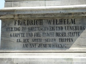 Die Inschrift des Denkmals ist in deutscher Sprache verfasst. Foto privat