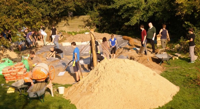 Der Chancengarten wurde mit vereinten Kräften angelegt. Foto: CJD