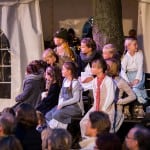 Auch viele Kinder übernahmen Rollen in der Oper „Martha“ oder waren Statisten. Fotos: Sebastian Petersen