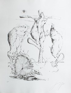 Günter Grass, Golgatha aus Die Ratten (1985), ©VG Bild-Kunst, Bonn 2015