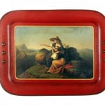 Tablett aus der Manufaktur Stobwasser „Blick in die Heimat“, z. Zt. Begas Haus, Museum für Kunst und Regionalgeschichte Heinsberg. Foto: Richard Borek Stiftung