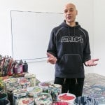 Michael Kaul war einer von 80 Künstlerinnen und Künstler, die ihr Atelier öffneten. Foto: Peter Sierigk