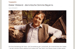 Dieter Wieland in früheren Jahren. Screenshot von Homepage Bayrischer Rundfunk