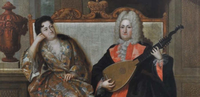 Das Schlossmuseum Braunschweig zeigt ein Porträt August Wilhelms mit seiner Ehefrau Elisabeth Sophie Marie.