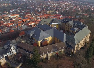 Luftaufnahme vom Großen Schloss Blankenburg. Foto: Knut Bussian