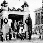 Der "Eiserne Heinrich" als Spendensammler vor dem Braunschweiger Schloss. Foto: Stadtarchiv Braunschweig