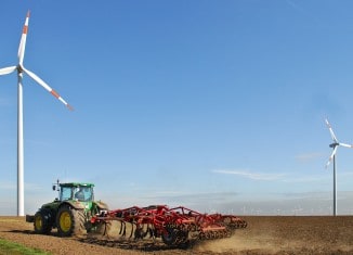 Eine Windenergie-Anlage auf einer Fläche der Stiftung Braunschweigischer Kulturbesitz. Foto: Andreas Greiner-Napp