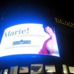 Werbung für die Sonderausstellung “Marie!” auf der Mediawall des BZV