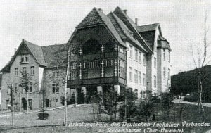 Erholungsheim des Deutschen Technikervereins in Sondershausen/Thüringen im Jahr 1909. Foto: Technikerverein