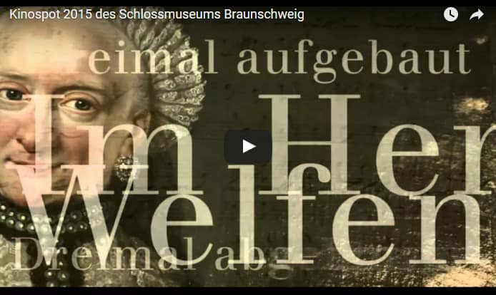 Kinospot wirbt für das Schloss­mu­seum